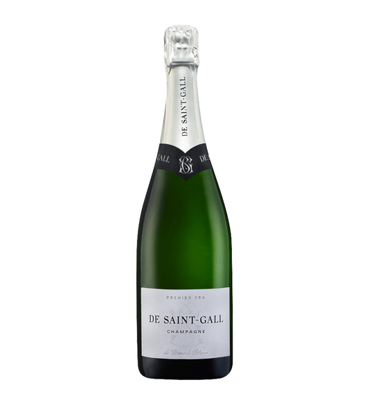 Eine Flasche Chamagner der Marke De Saint-Gall der Sorte Tradition 1er Cru